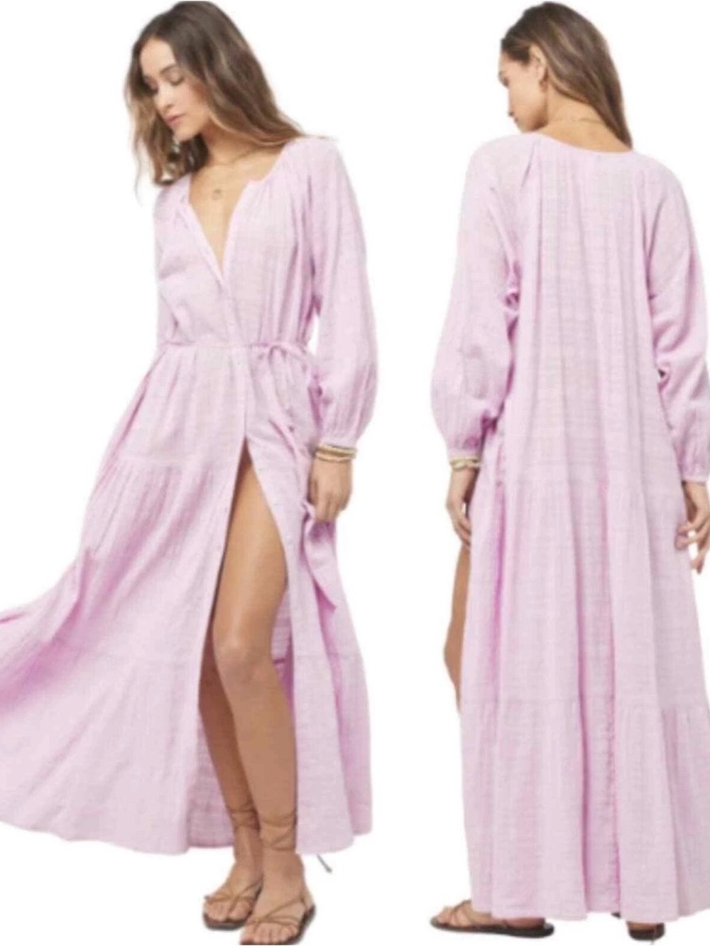 L*space Lavender Napali Maxi Dress.NWOT size M